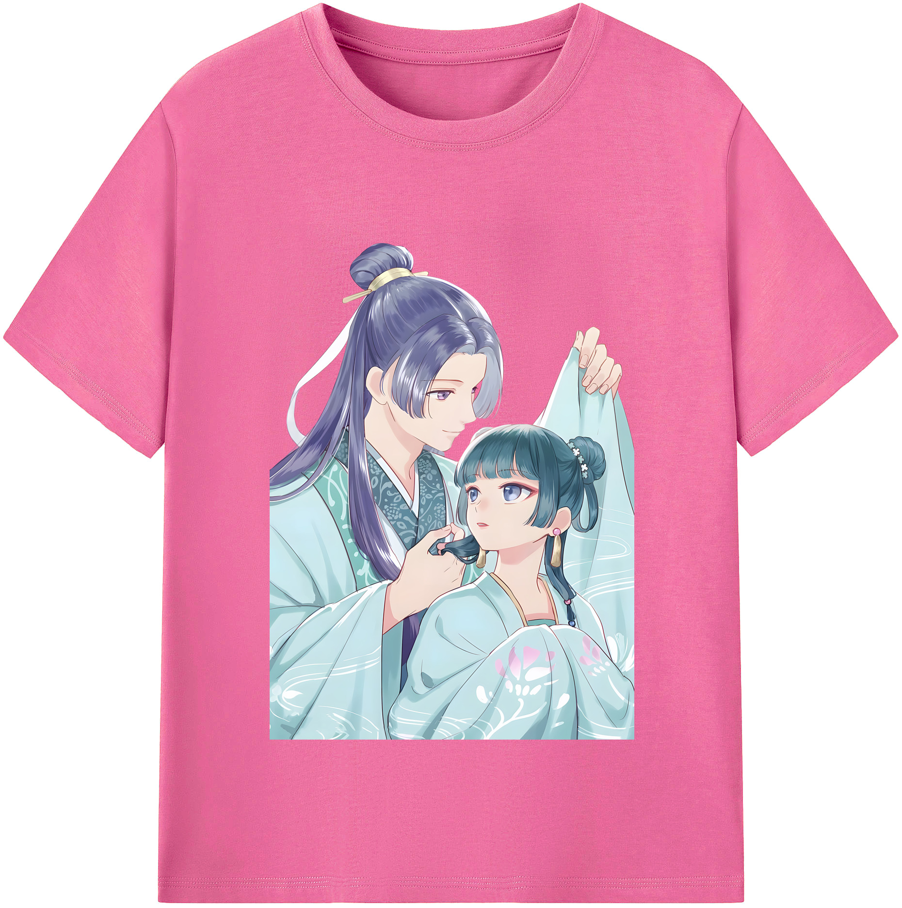 （画像用） 薬屋のひとりごと The Apothecary Diaries レディースカジュアルプリントTシャツ（綿100％）